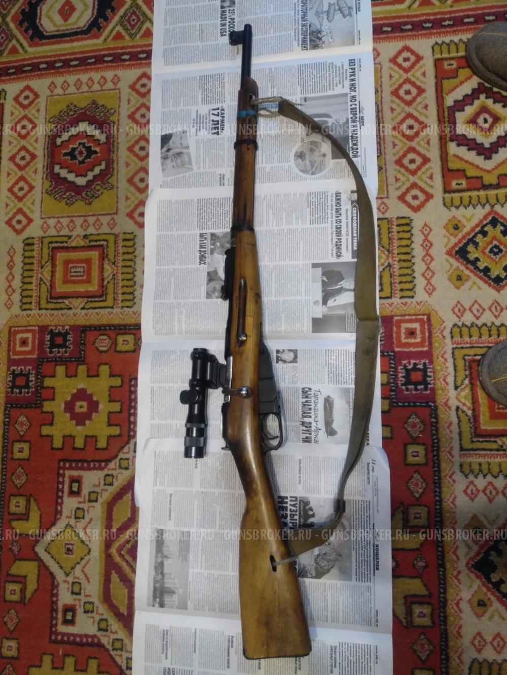 Карабин КО 91/30М калибр 7.62×54 с оптикой Р3,5×20