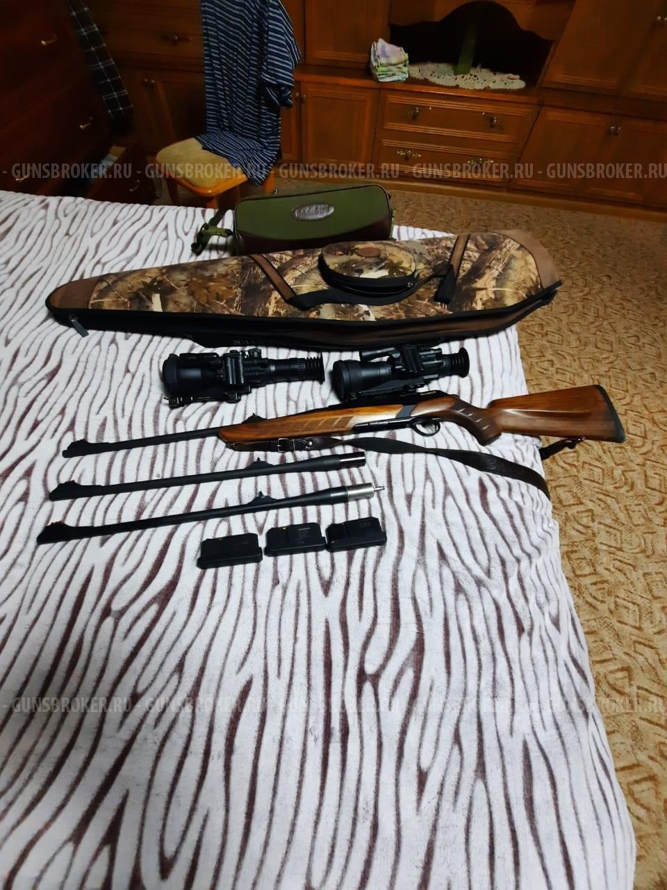 Карабин Merkel RX Helix 9,3x62, дополнительный ствол 30-06 Sprg, 223 Rem (орех HKL2