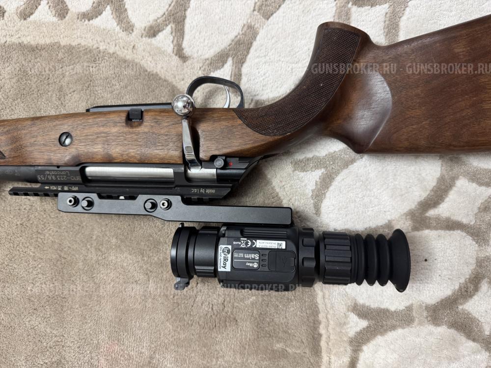 Карабин с тепловизионным прицелом и ДТК. 