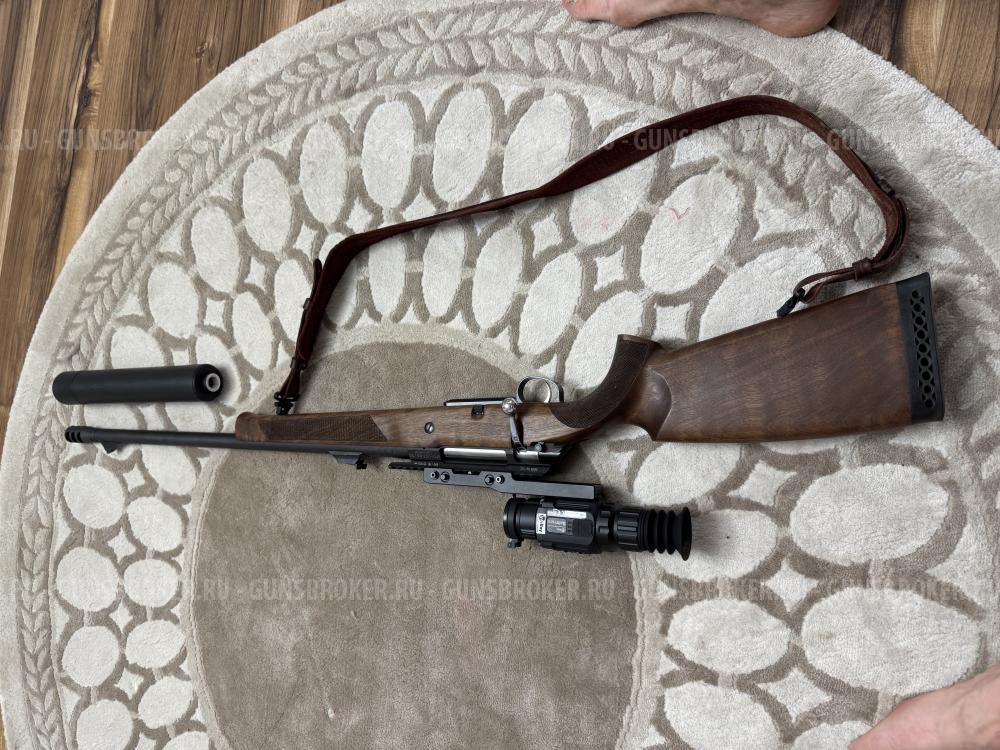 Карабин с тепловизионным прицелом и ДТК. 