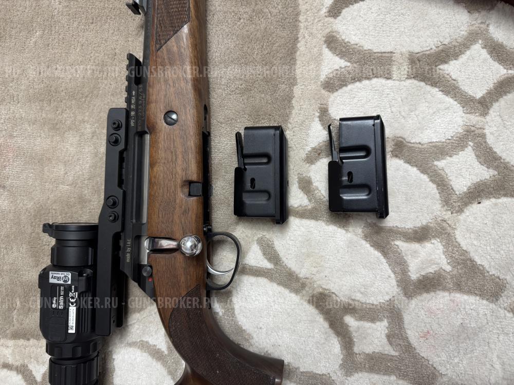 Карабин с тепловизионным прицелом и ДТК. 