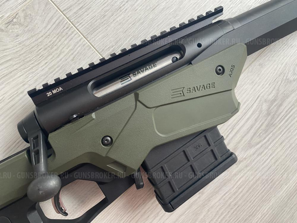 Карабин Savage AXIS II Precision 6,5 Creedmoor L=559 (твист 1-8, вивер 20MOA, алюминиевое шасси MDT)