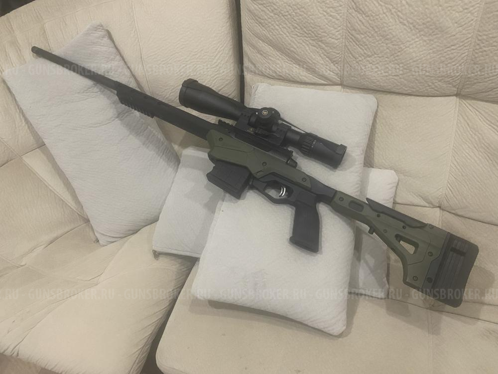 Карабин Savage AXIS II Precision 6,5 Creedmoor L=559 (твист 1-8, вивер 20MOA, алюминиевое шасси MDT)