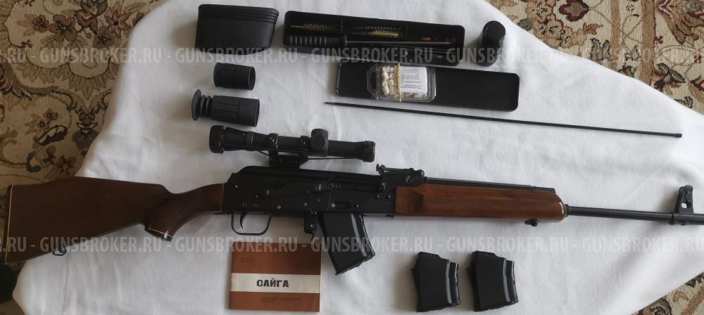 Карабин «Сайга» калибра 7,62х39 с оптическим прицелом ПО 4х24