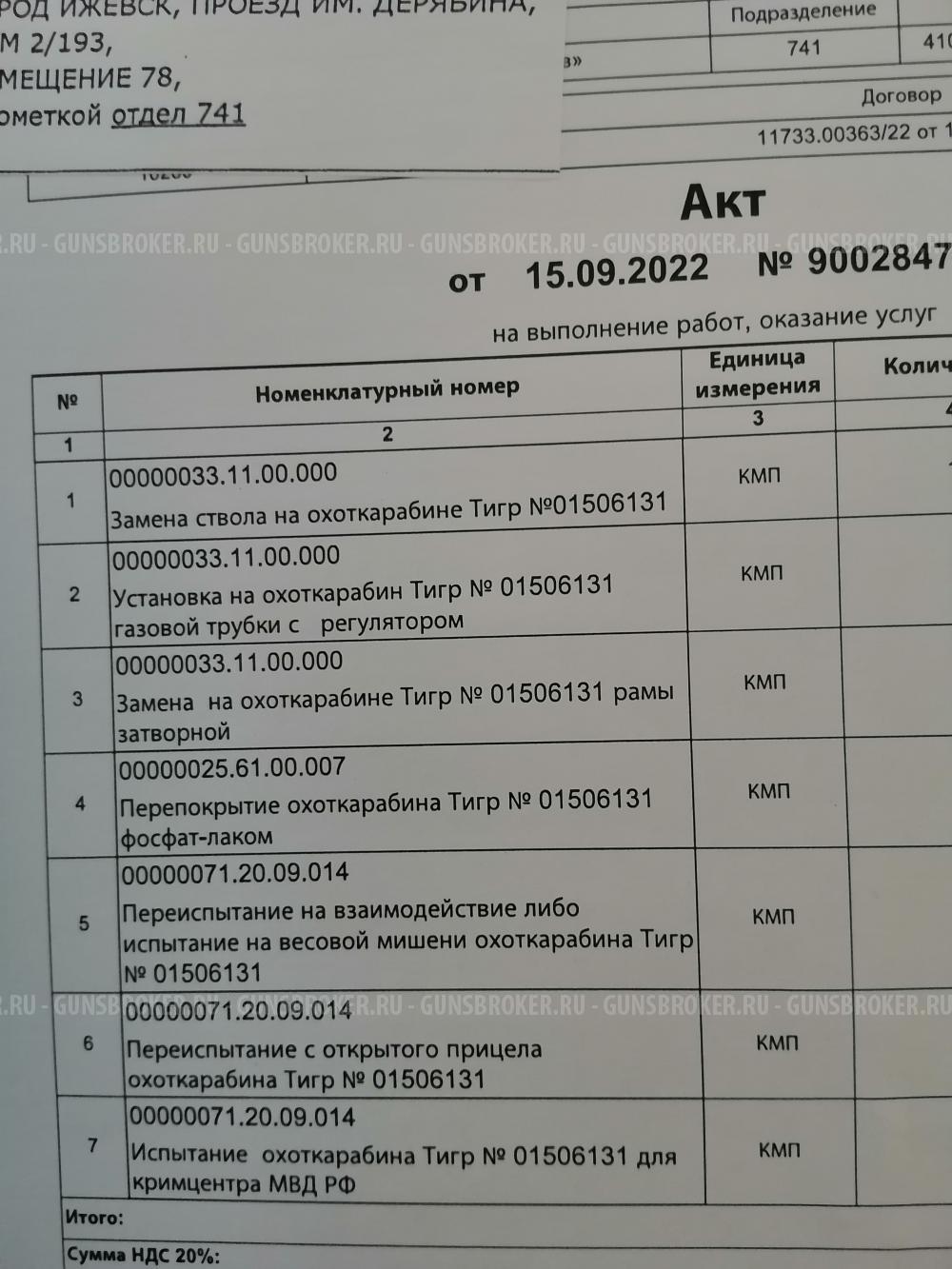 Карабин Тигр 7.62х54