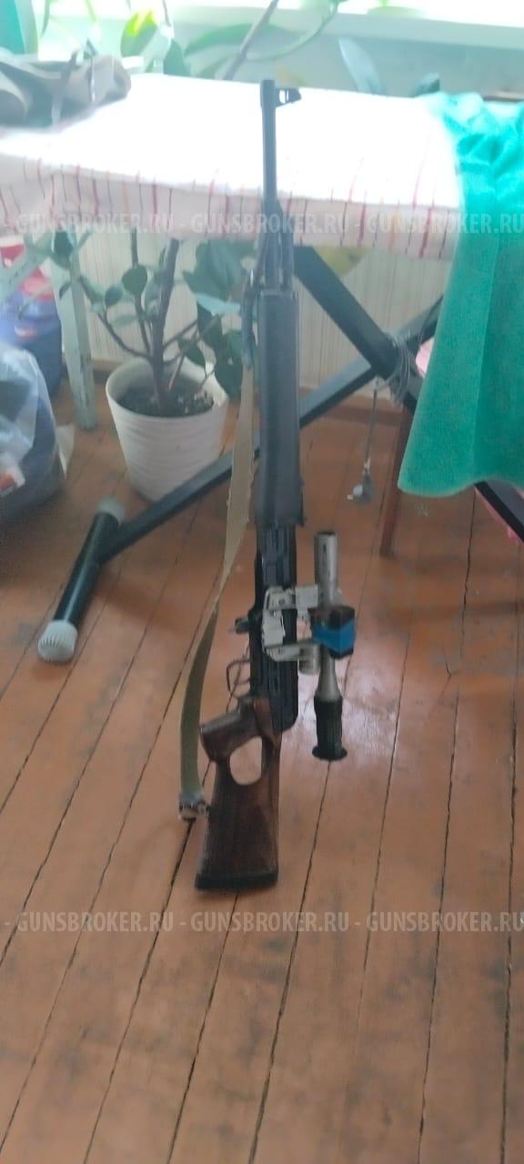Карабин тигр короткий ствол с оптикой 7 62-54