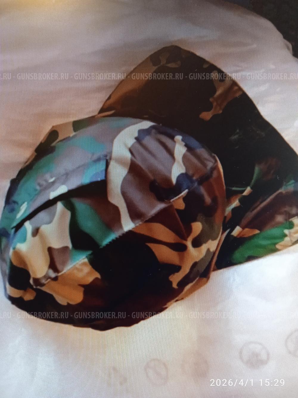 Каска военная стальная с чехлом и капюшоном