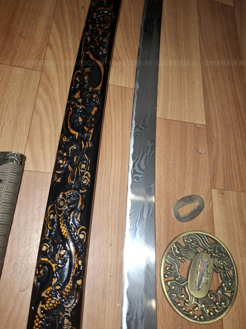 КАТАНА самурайский меч дамаск