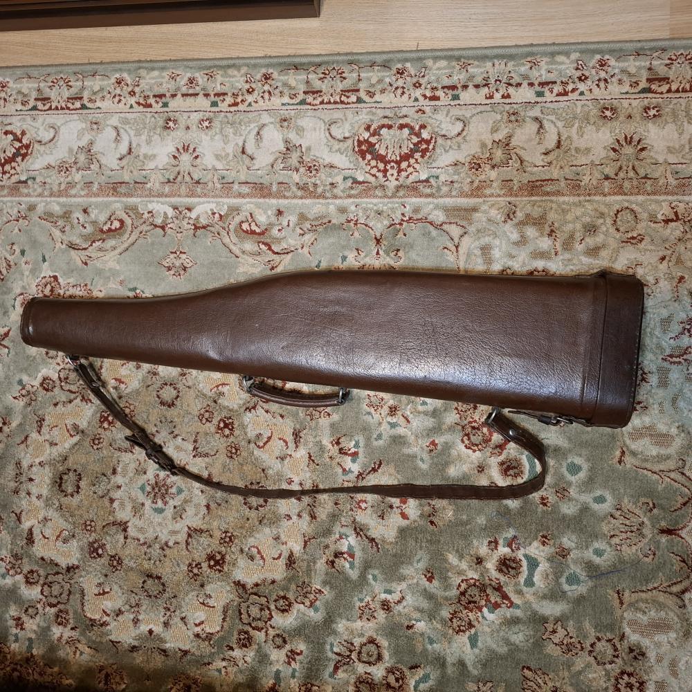 Кейс для охотничьего ружья кожаный жесткий СССР