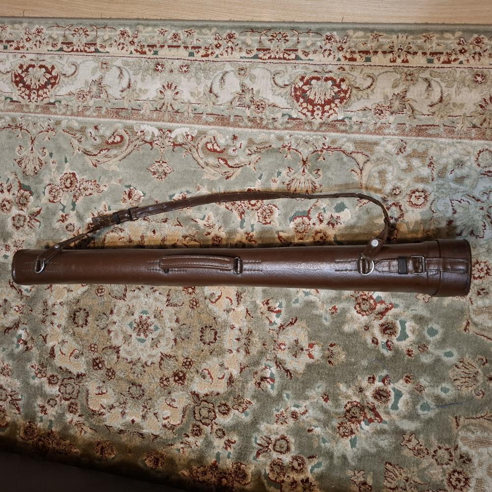 Кейс для охотничьего ружья кожаный жесткий СССР