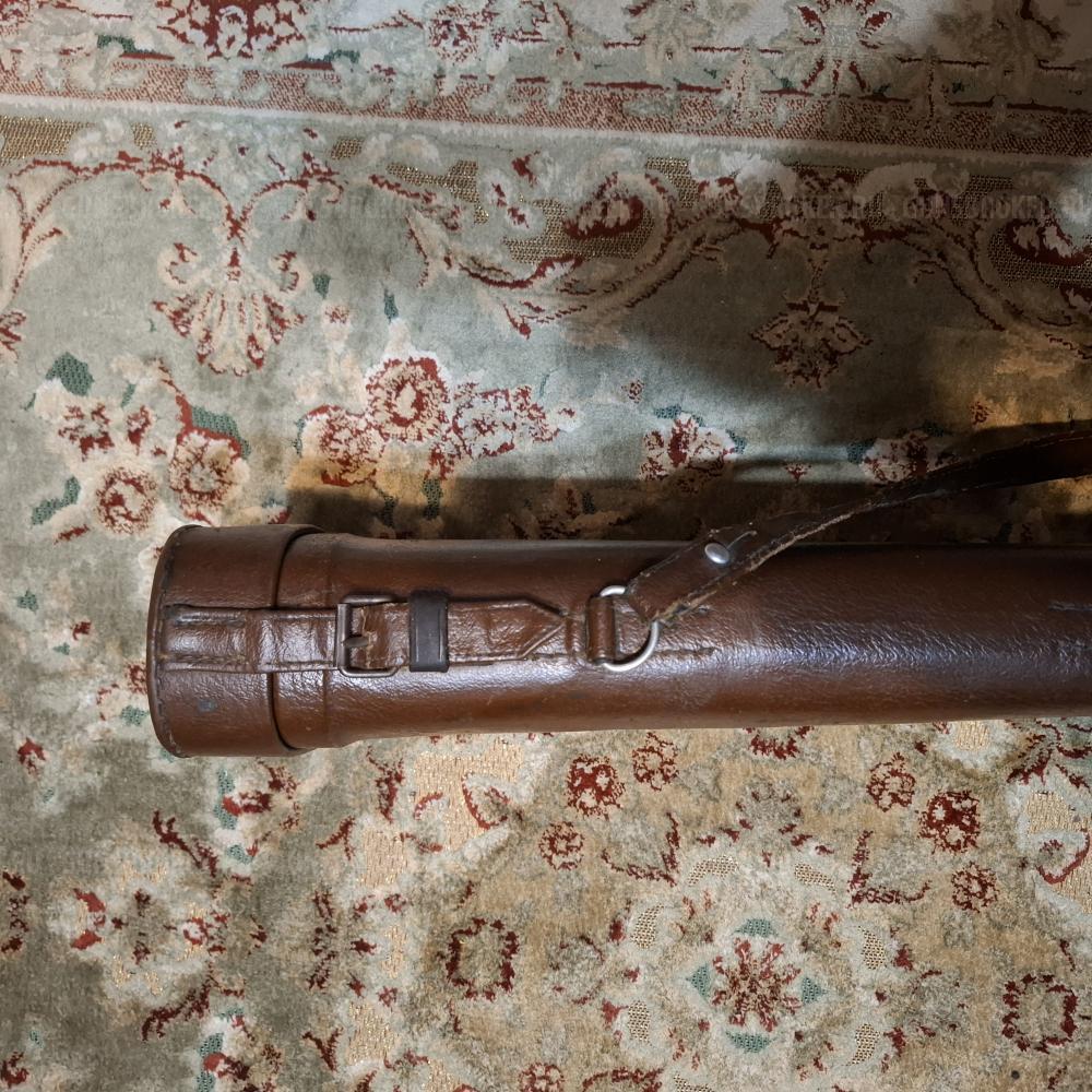 Кейс для охотничьего ружья кожаный жесткий СССР