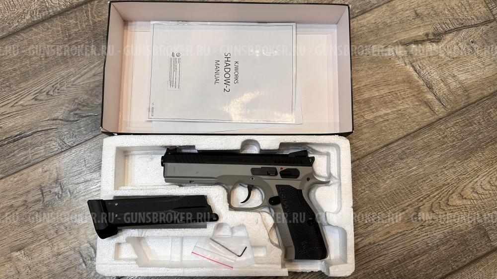 KJW 17015 CZ SHADOW 2-UG.GAS , Urban Grey , 6mm Gas Blow Back