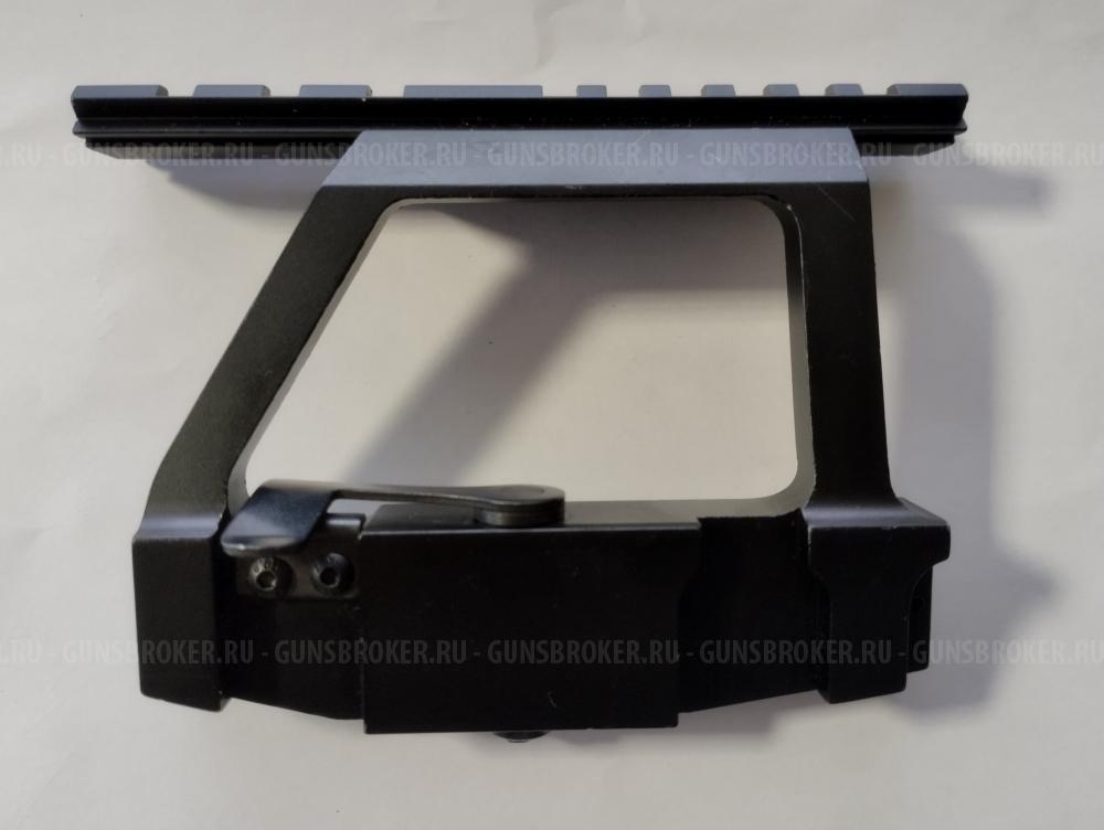 Быстросьёмные кронштейны на АК, Сайга Вепрь. Коллиматорный прицел