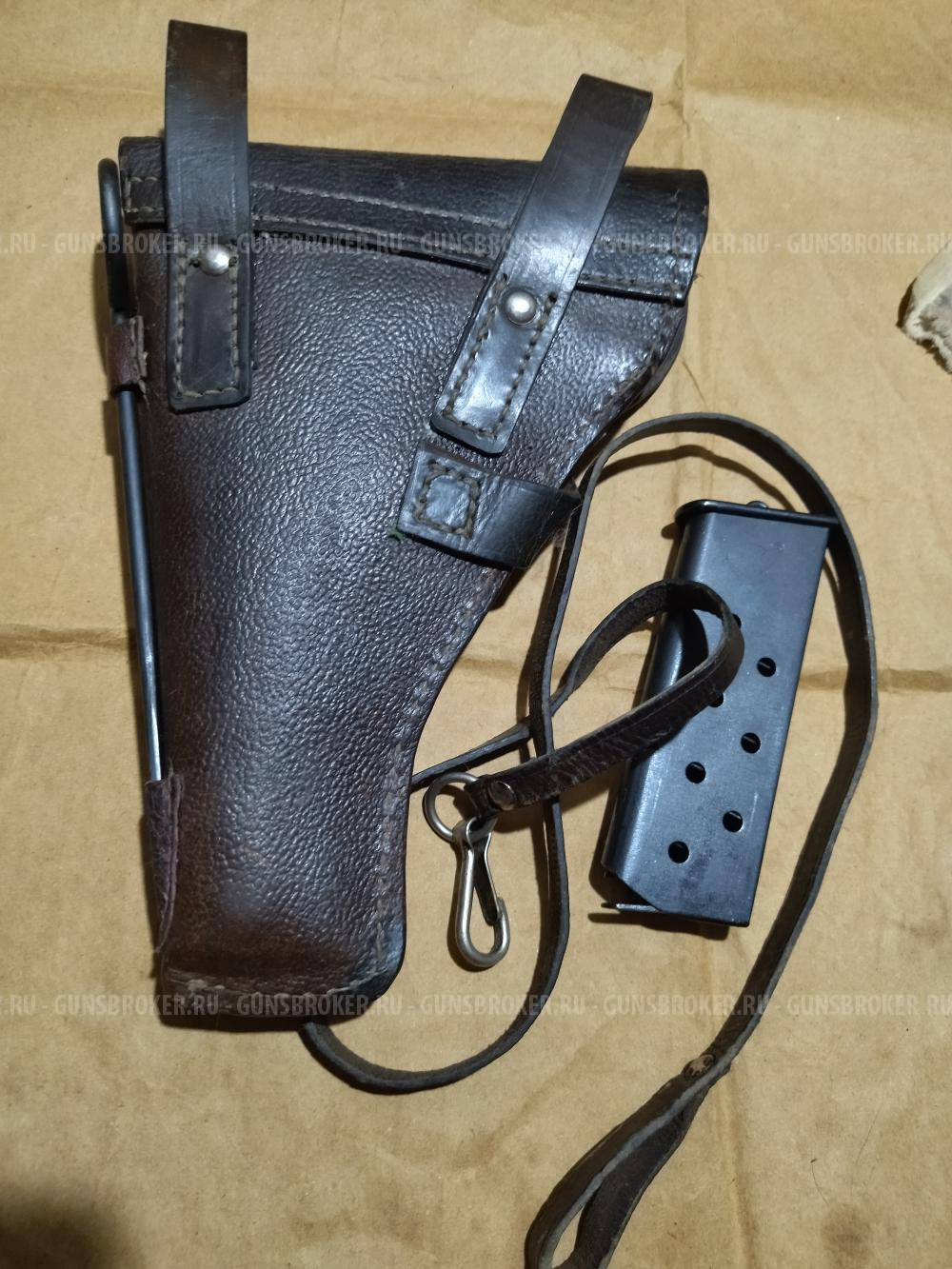 Кобура, тренчик, протирка для пистолета ТТ