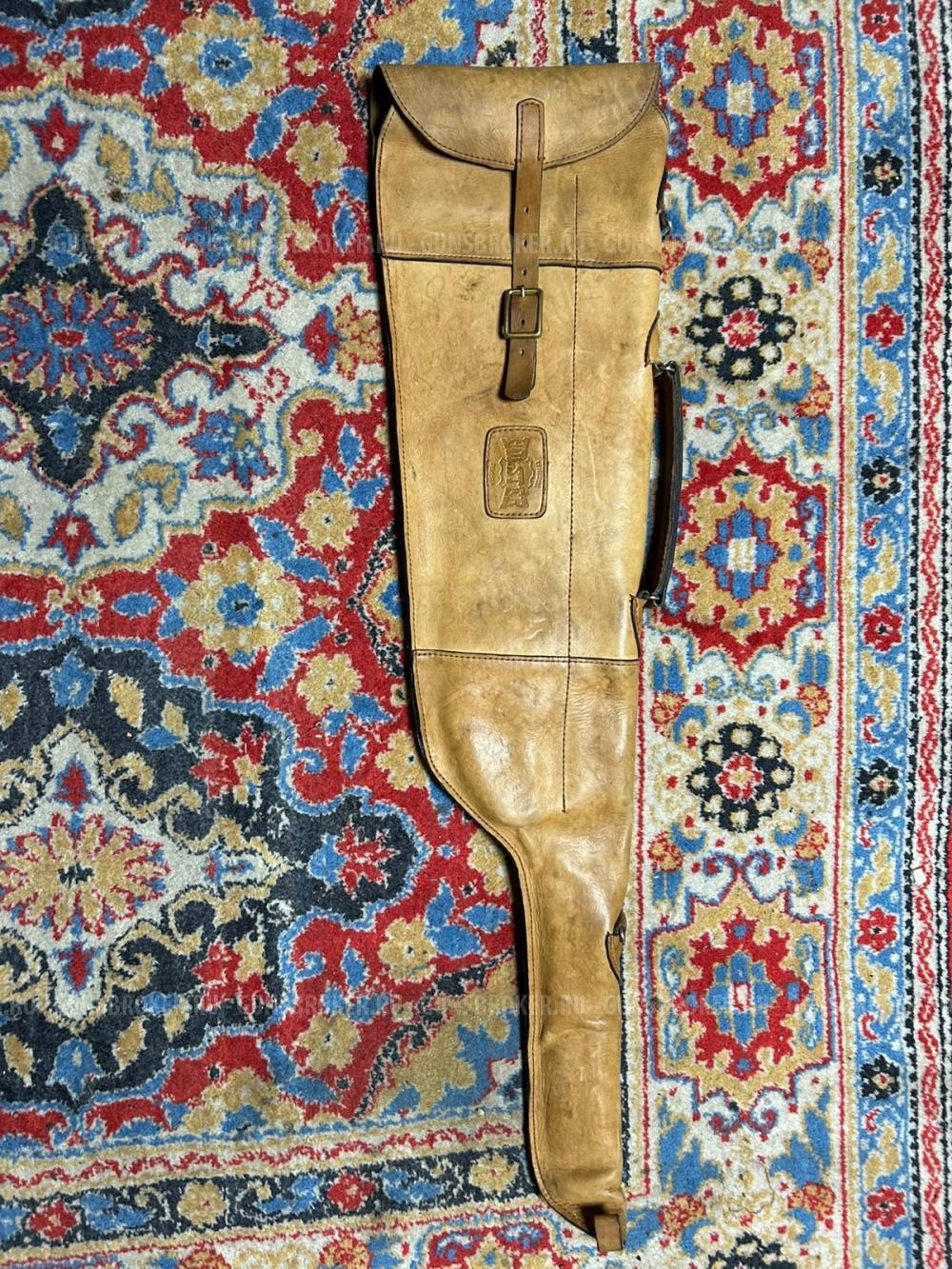 Кожанный чехол для охотничьего ружья