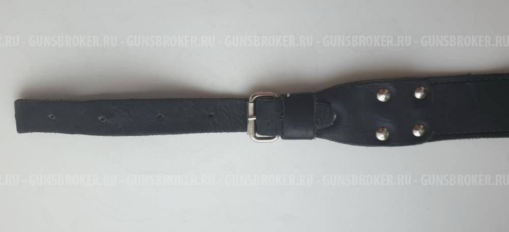 Кожаный ремень для ружья с антабкой