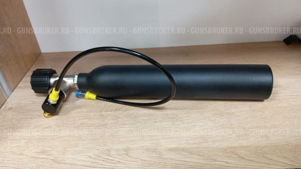 Колба высокого давления алюминиевая с вентилем и заправочной станцией