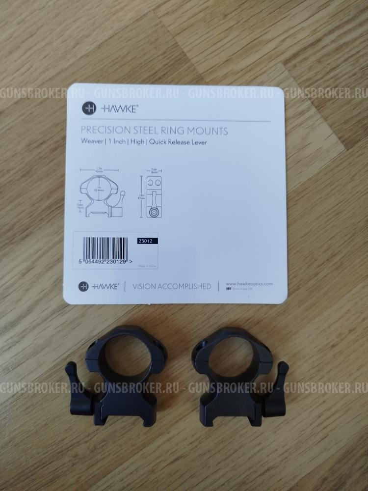 Кольца Hawke на планку вивер 25 мм