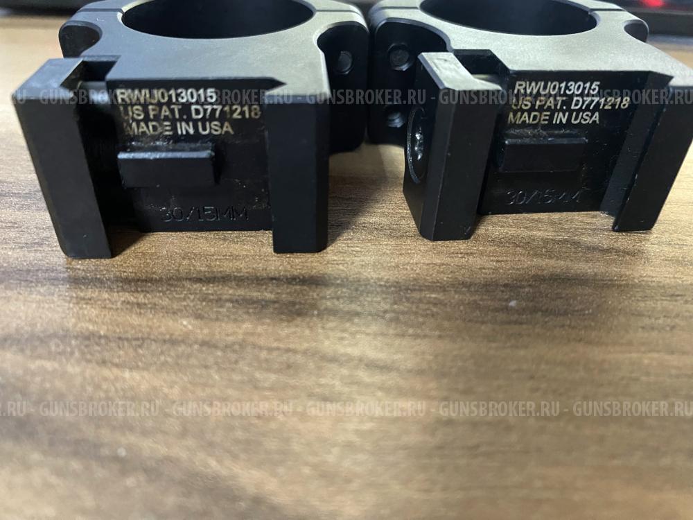 Кольца Leapers UTG PRO Weaver/Picatinny, диаметр 30 мм высота 15мм Производство США