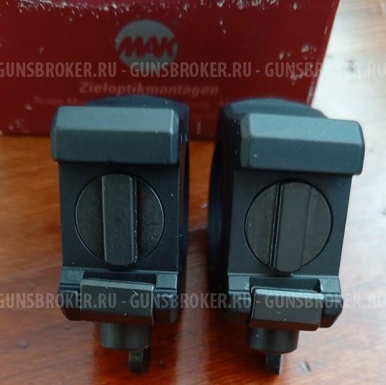Кольца МАК на Weaver, 26 мм, низкие ВН 12 мм, быстросъемные