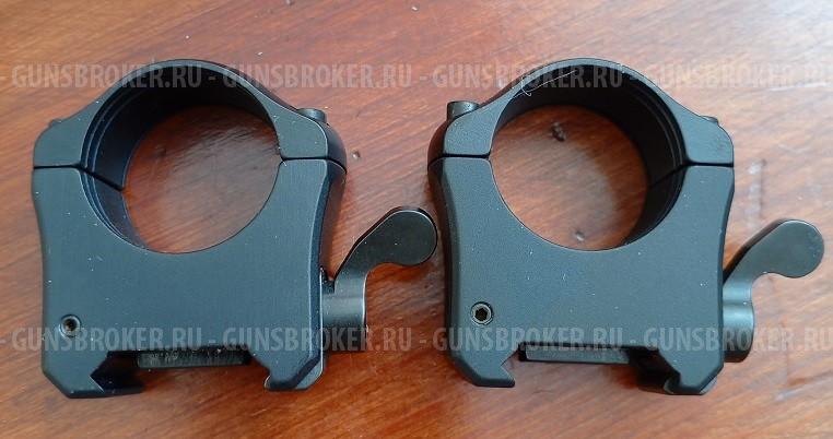 Кольца МАК на Weaver, 26 мм, низкие ВН 12 мм, быстросъемные