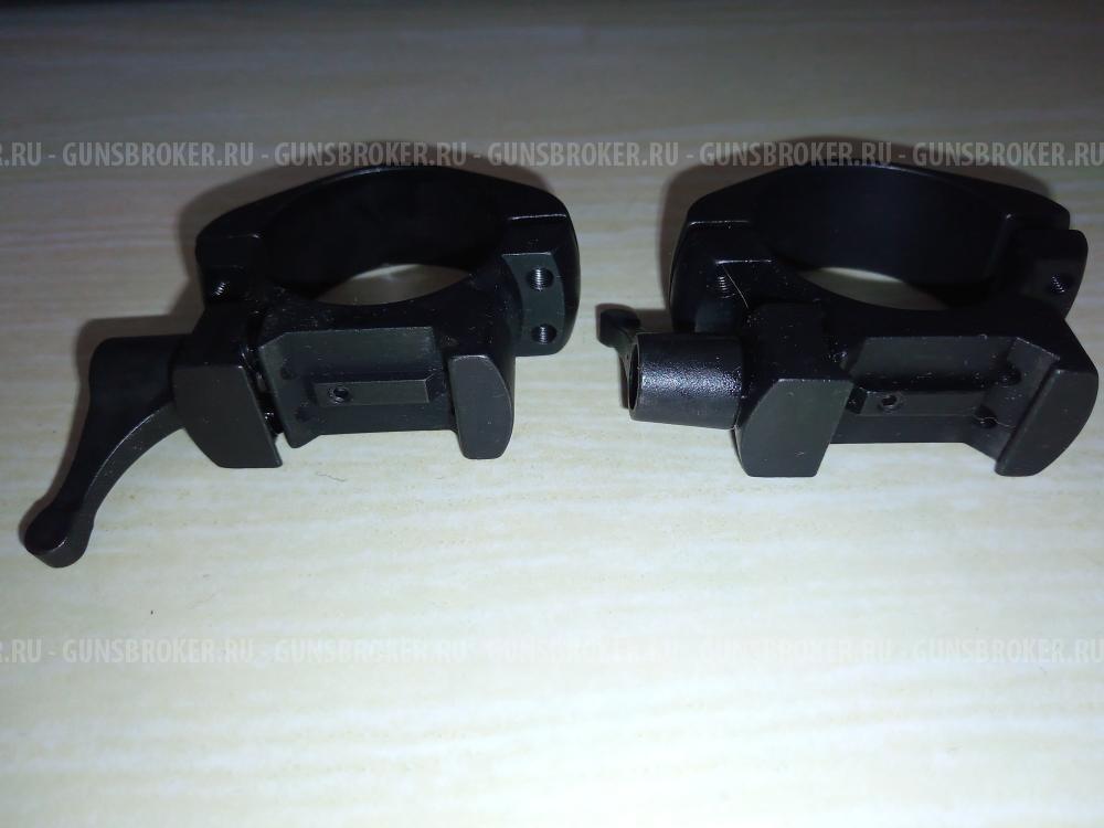 Кольца стальные быстросъёмные Konus 30 мм (вивер, пикатинни)