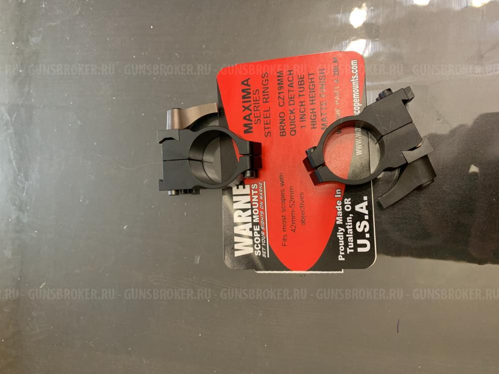 Кольца стальные Warne 25,4 на CZ 550 (оригинал)