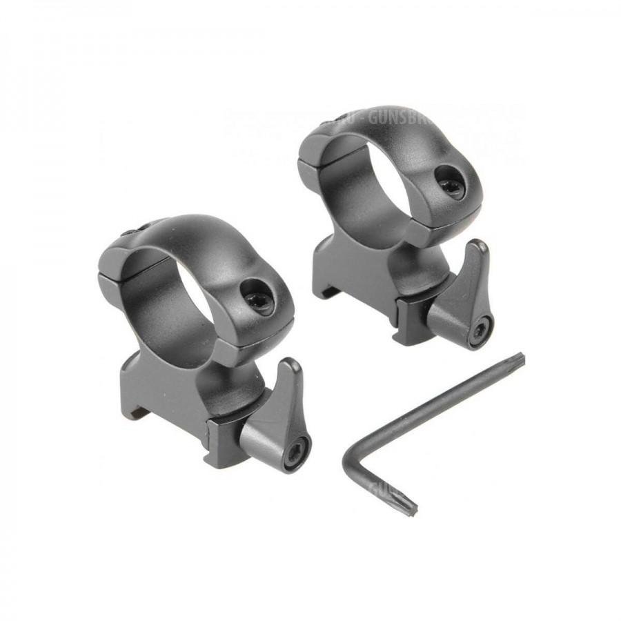 Кольца Veber 2521 МS быстросъёмн. (25,4мм,средние,weaver)