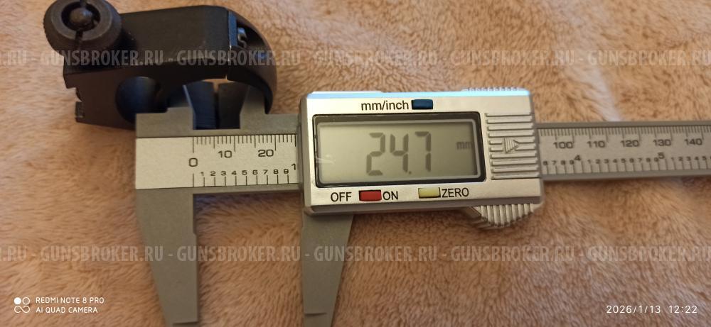 Кольца ВОМЗ на ласточкин хвост 25.4 мм для Барс, Лось