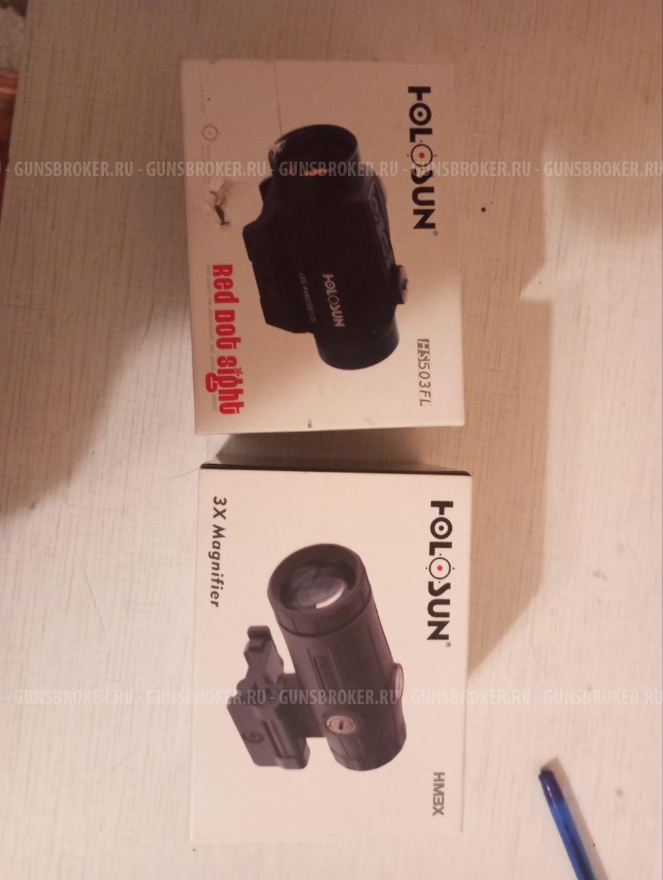колиматор Holosun HS503FL +магнифер Holosun HM3X