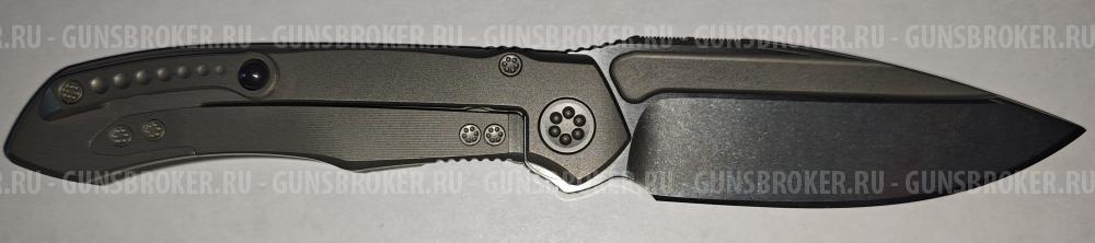 Коллекционный авторский складной нож Microtech Anax Stonewash