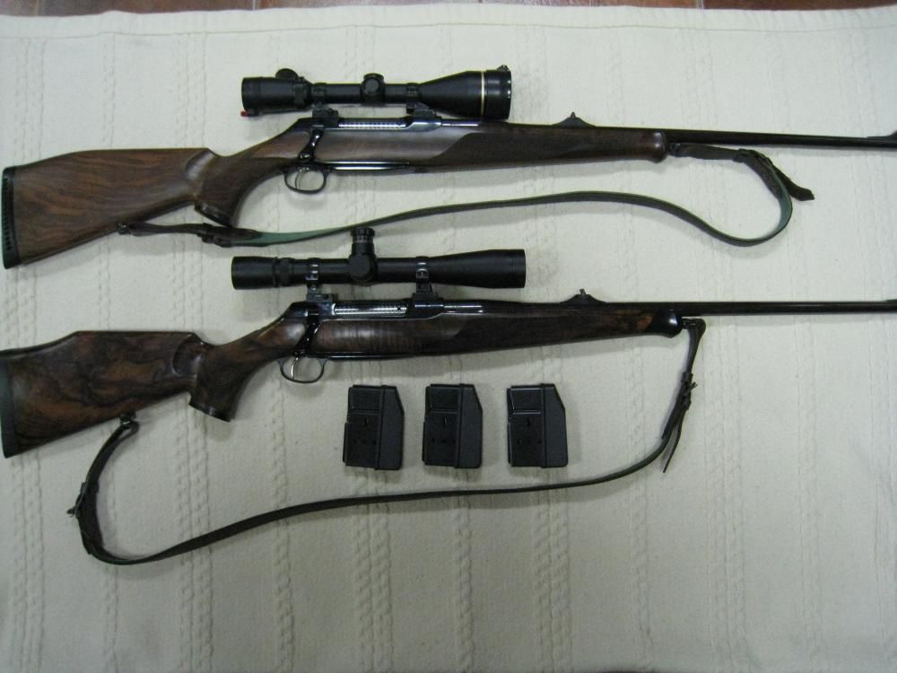 Коллекция охотничьего оружия из 5 нарезных (в т.ч.2 штуцера) и 3-х гладкоствольных ружей