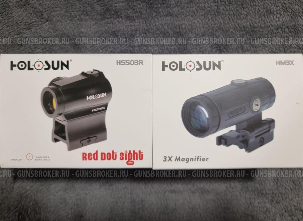 Коллиматор Holosun HS503R + Магнифер Holosun HM3X