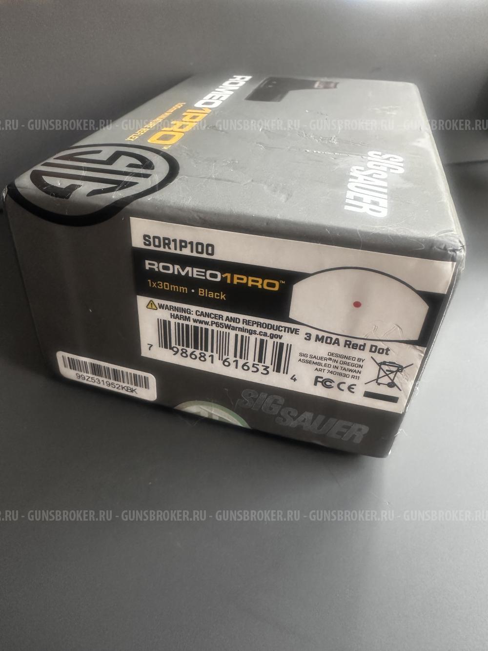 Коллиматор SigSauer Romeo 1 pro 1*30mm 3МОА красная точка