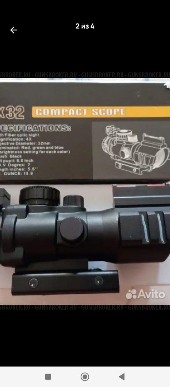 Коллиматорный прицел 4*32 новый