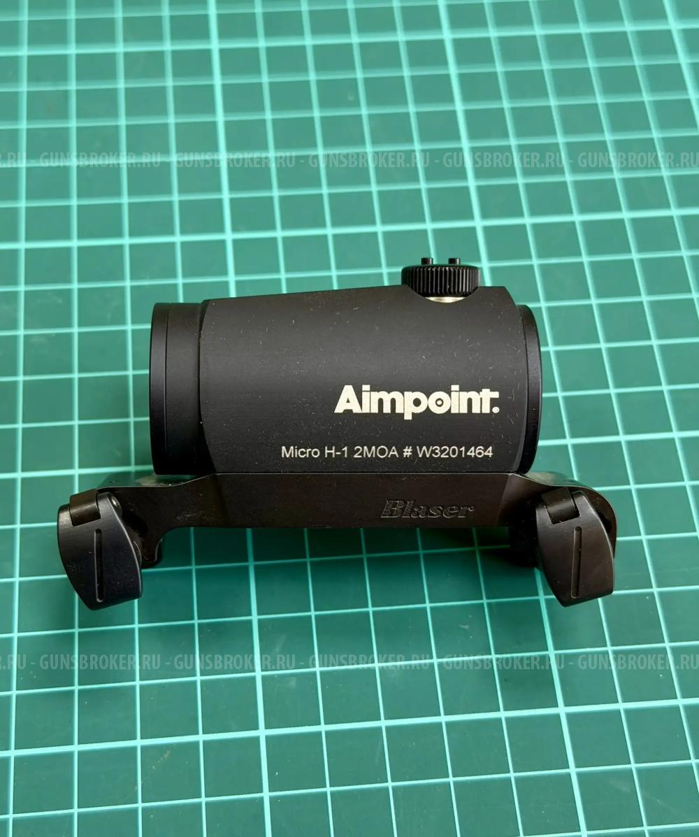 Коллиматорный прицел Aimpoint Micro H-1 с кронштейном на Blaser Saddle Mount