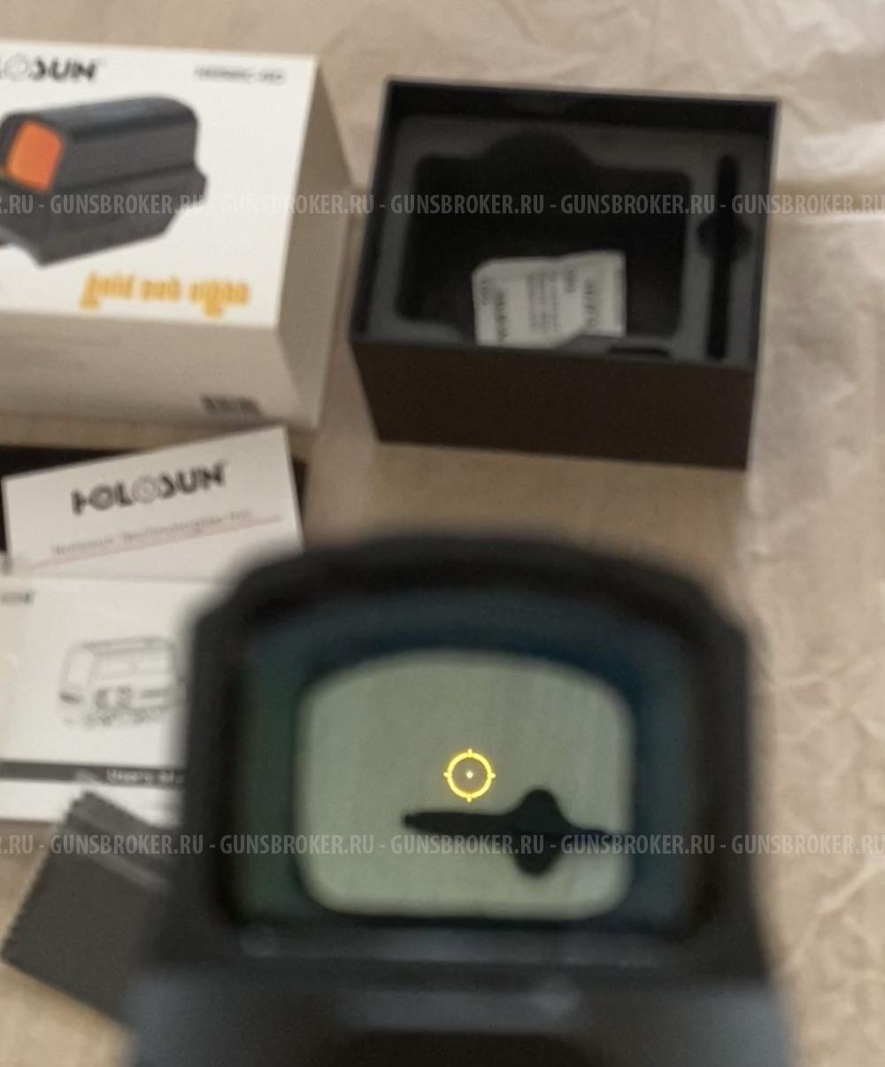 Коллиматорный прицел Holosun 512 золотая марка