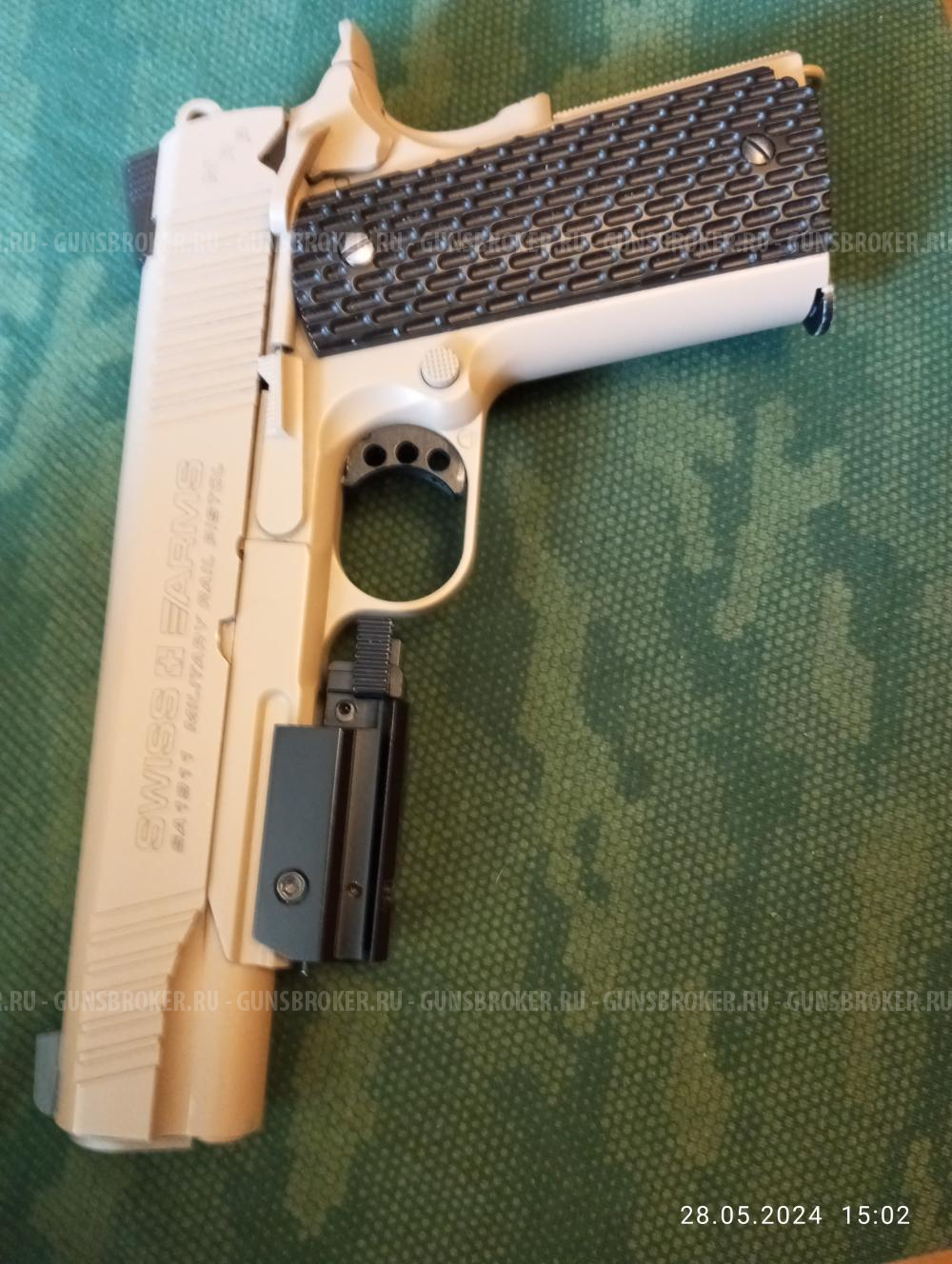 Kolt SA1911 MILITARY  RAIL PISTOL (швейцария)