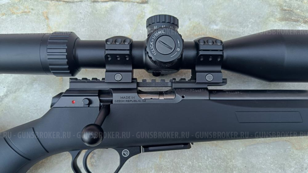 Комплект: CZ 457 Black Raven 22lr 63см ствол+Vector optics Taurus 3*18-50 FFP+Планка