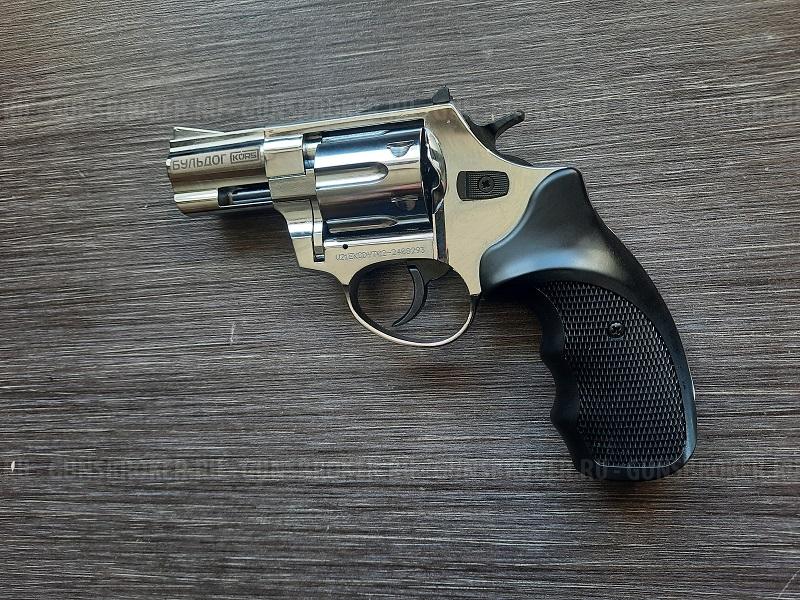 Револьвер Бульдог KURS (Курс-с) Хром, калибр 5.6/16 (КСОИ) + резиновые шарики