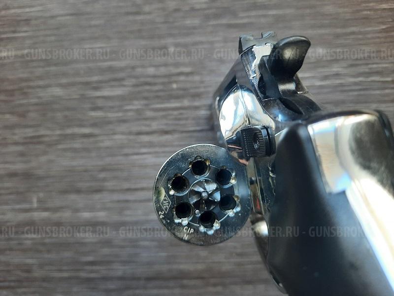 Револьвер Бульдог KURS (Курс-с) Хром, калибр 5.6/16 (КСОИ) + резиновые шарики