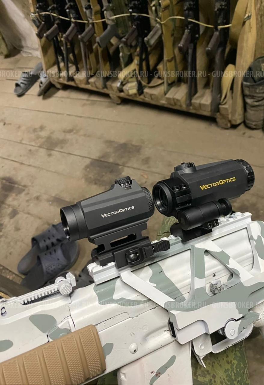 Комплект коллиматор с магнифером ( увеличитель 3 кратный )