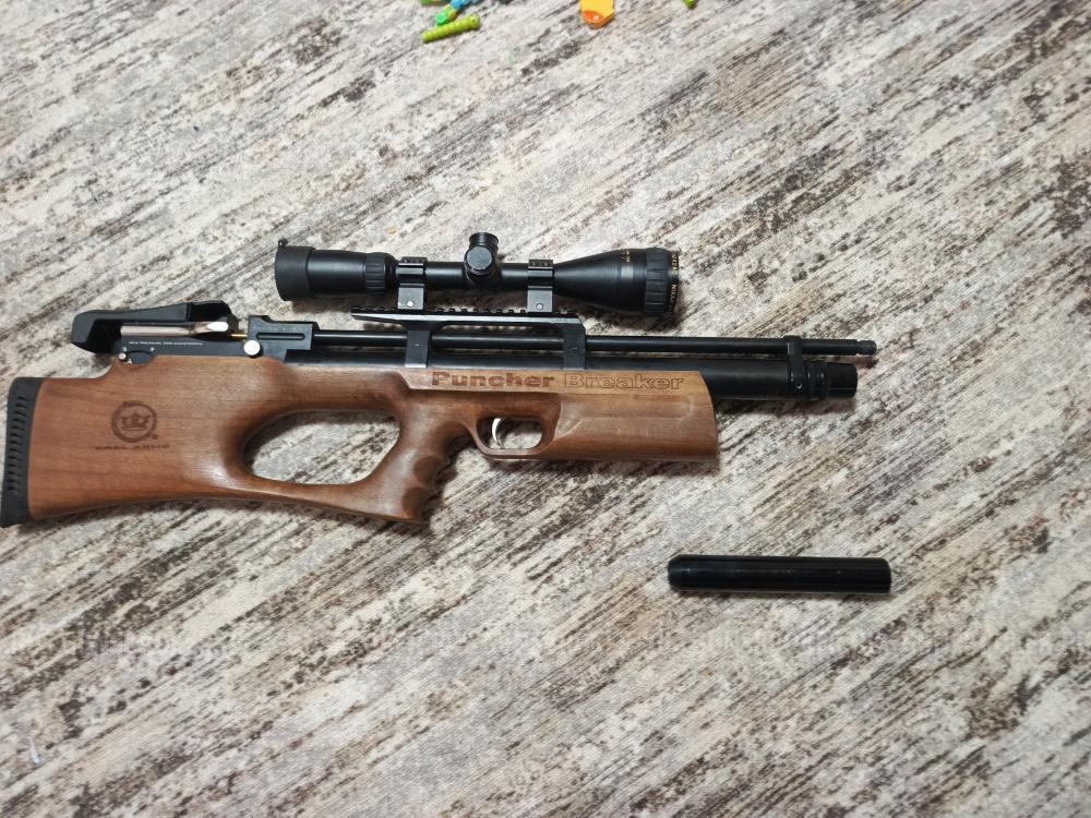 Комплект M: пневматическая винтовка Kral Puncher Breaker 3 кал.5,5 мм (PCP, пластик) + опт