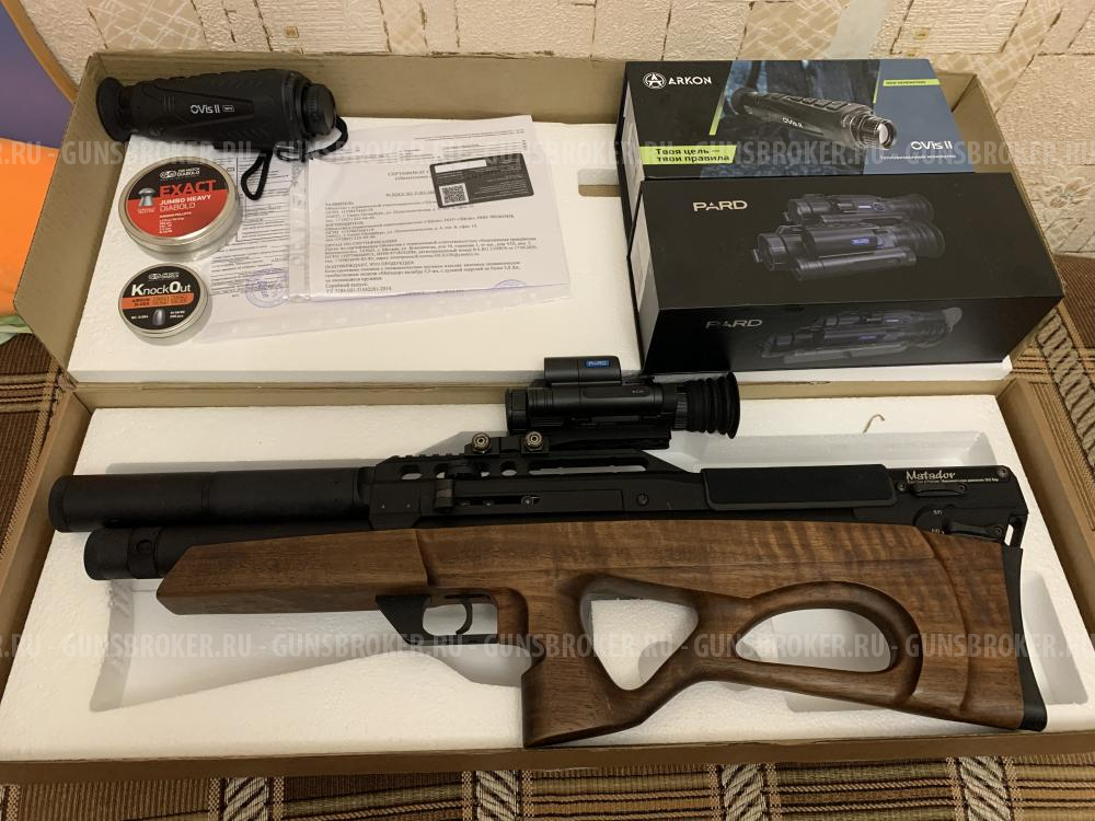 Комплект PCP edgun матадор, pard 008 lrf, тепловизионный монокуляр ...