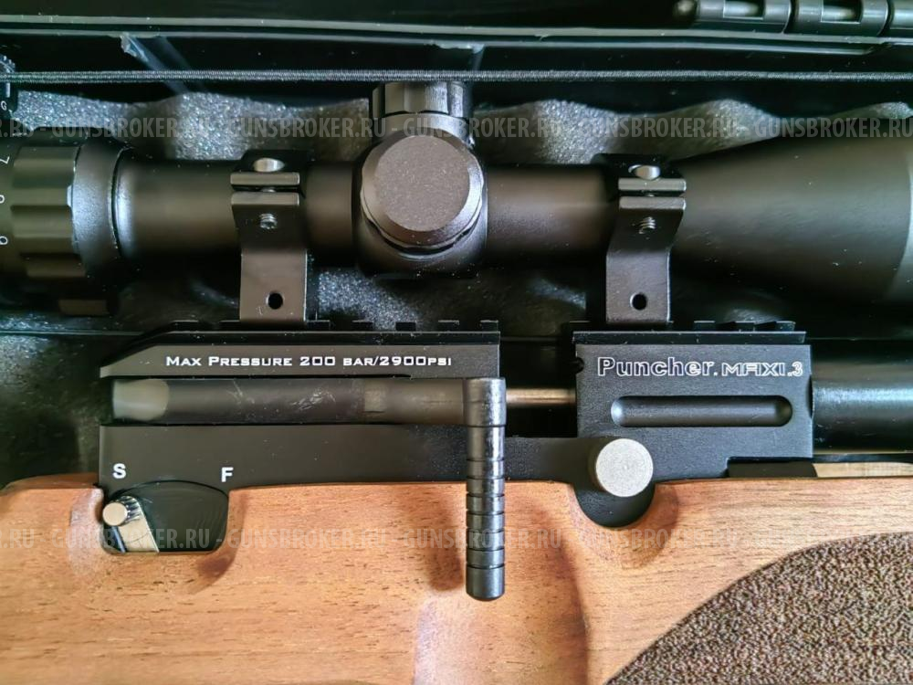 Комплект пневматическая винтовка KRAL, модератор, прицел, кейс, компрессор