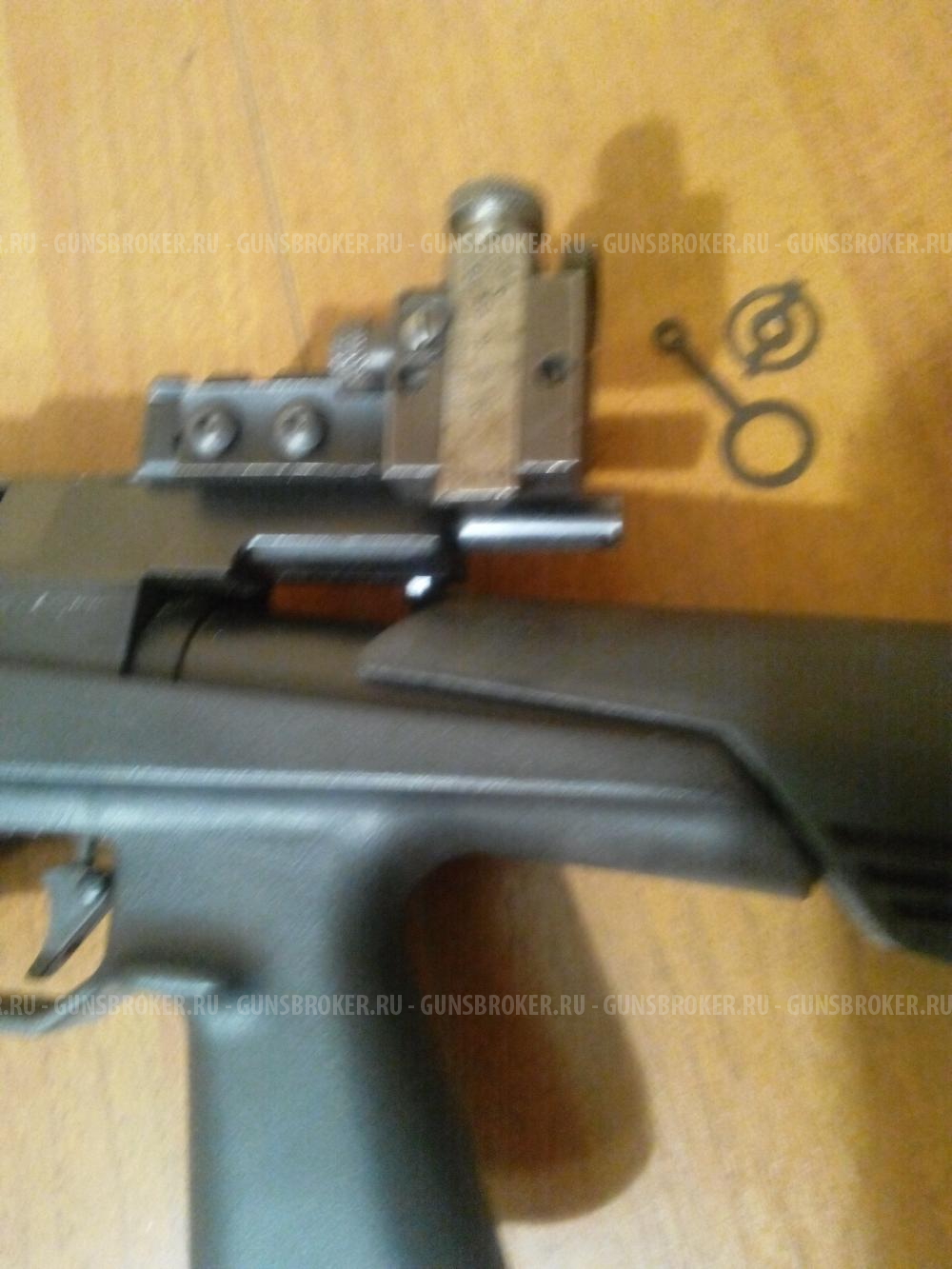 Для пневмобиатлона комплект: прицел СССР на иж61,мр61,кронштейн,мушка 