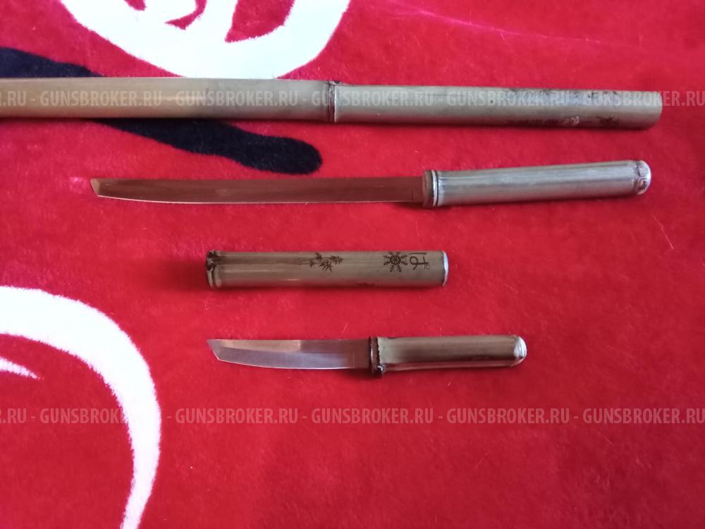 Комплект ширасая, короткий меч и нож