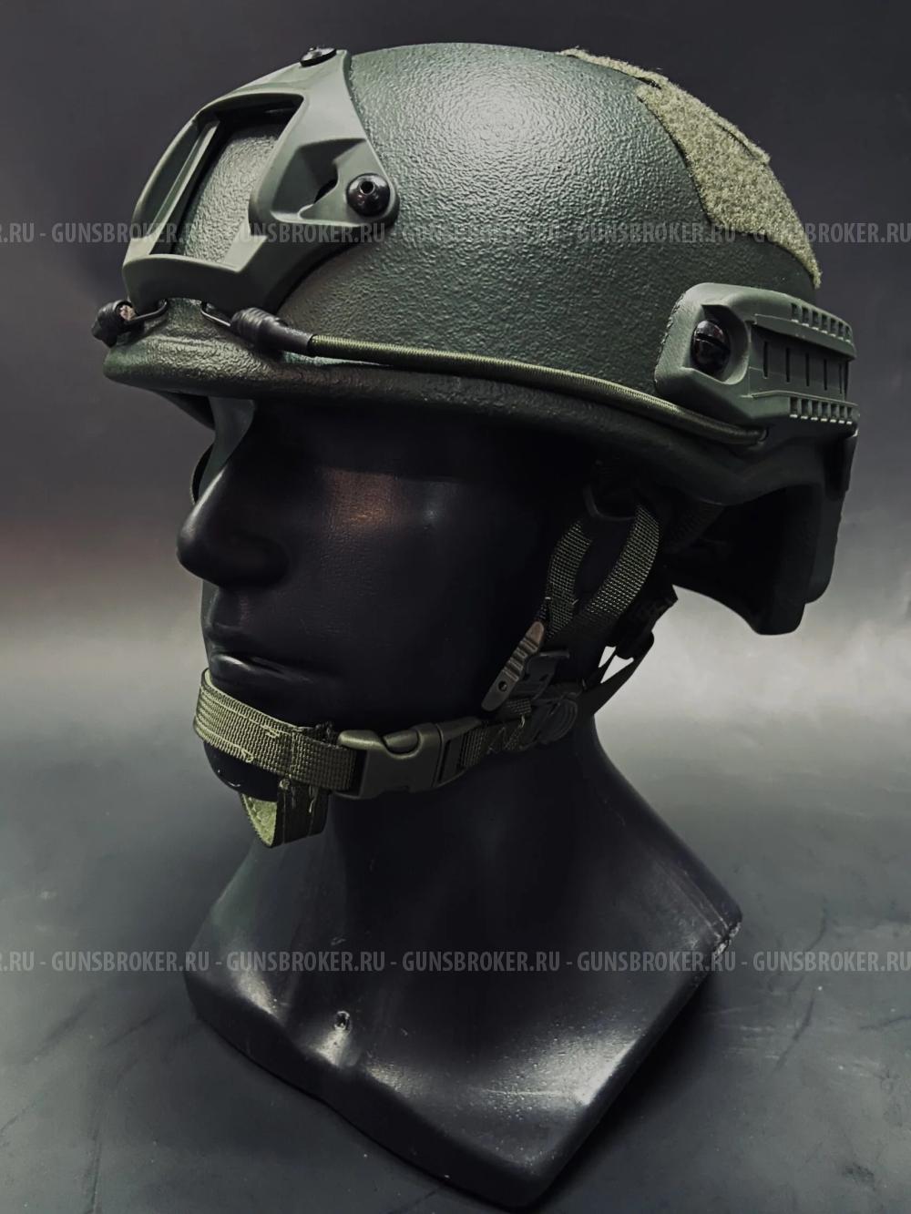 Композитный шлем СВМПЭ МБ 3.5 без ушей Олива
