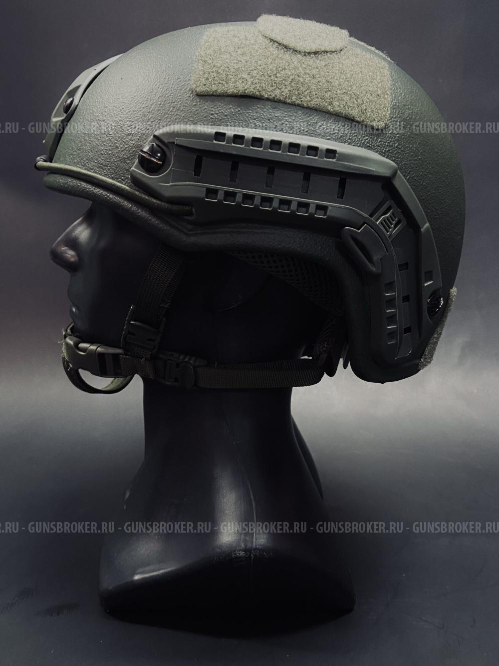 Композитный шлем СВМПЭ МБ 3.5 без ушей Олива