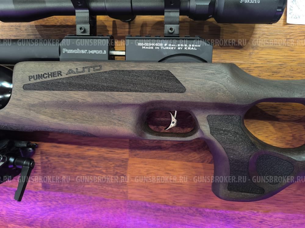 Kral AUTO Самовзводный 6.35   Полуавтомат Для Охоты и Развлечений (Ложа Орех) + Оптика 